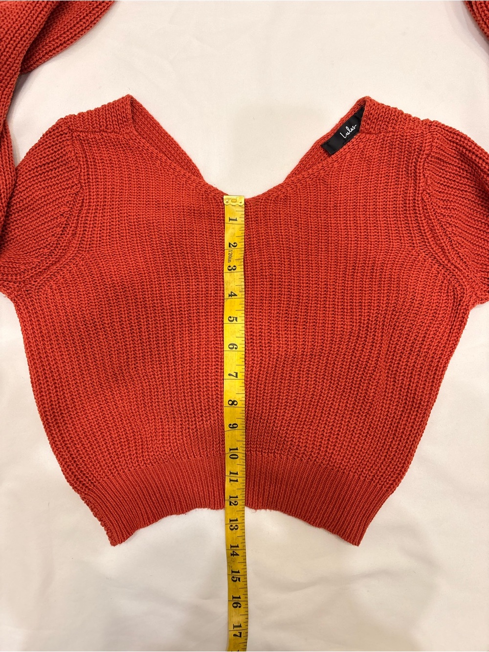 Lulus Let's Get Away Rust Red Knit Twist Back Sweater - Picture 11 of 11